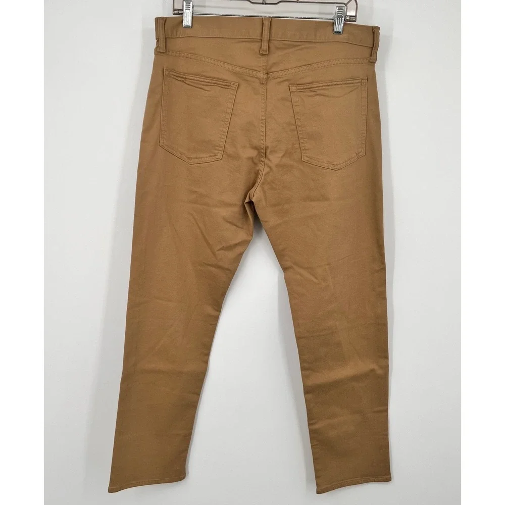 Gap Mens Slim GapFlex Khaki Pants Tan Chino 34x30 5-Pocket Trousers‎